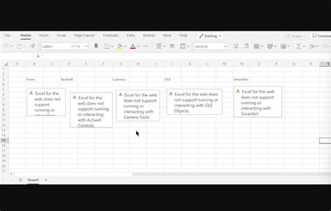 Excel for the web .